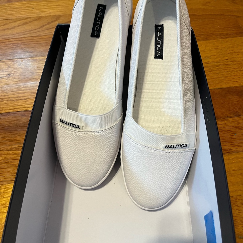 Nautica Women's White Casula Slip-On Shoes Size 8
